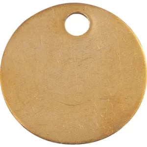 Image of 30MM Brass Identity Discs 5MM Hole (Each)