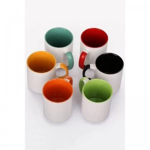 Image of Set of 6 Rainbow Mugs