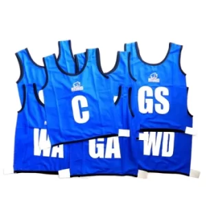 Image of Rhino Netball Bibs Blue Adult