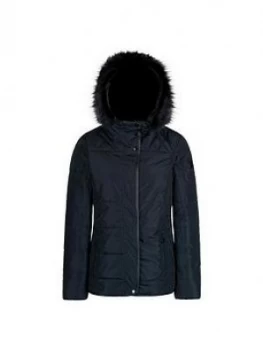Image of Regatta Winika Water Repellent Parka, Navy, Size 18, Women