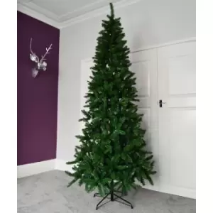 Image of Kaemingk - 8ft (240cm) New Foundland Slim (116cm) Pine Christmas Tree With 1,162 Tips