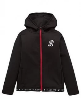 Image of Illusive London Girls Taped Track Jacket - Black