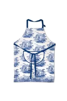 Image of Portmeirion Blue Italian Cotton Apron