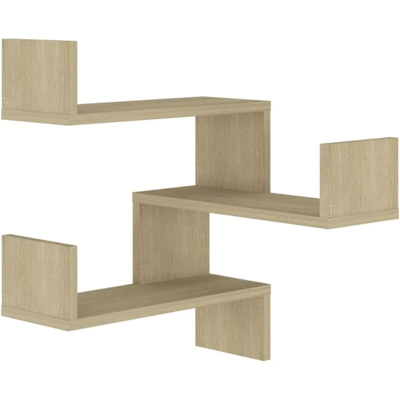 Image of VIDAXL Vidaxl - Wall Corner Shelf Sonoma Oak 40x40x50cm Engineered Wood 8720286596470