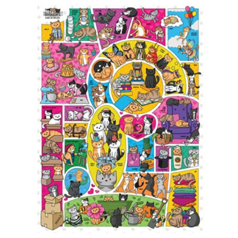 Image of Cheatwell Games Doodlecats Jigsaw Puzzle 1000 Pieces Multi