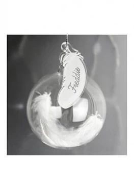 Image of Personalised Feather Bauble