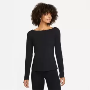 Image of Nike Yoga Dri-FIT Luxe Womens Long-Sleeve Top - Black