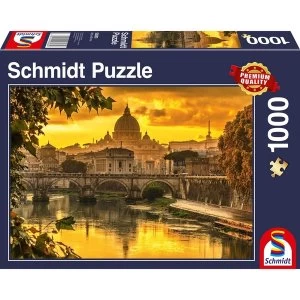 Image of Golden Light over Rome 1000 Piece Jigsaw Puzzle