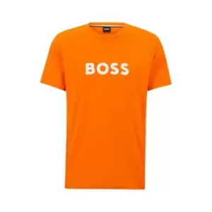 Image of Boss Round Neck Logo T Shirt - Orange