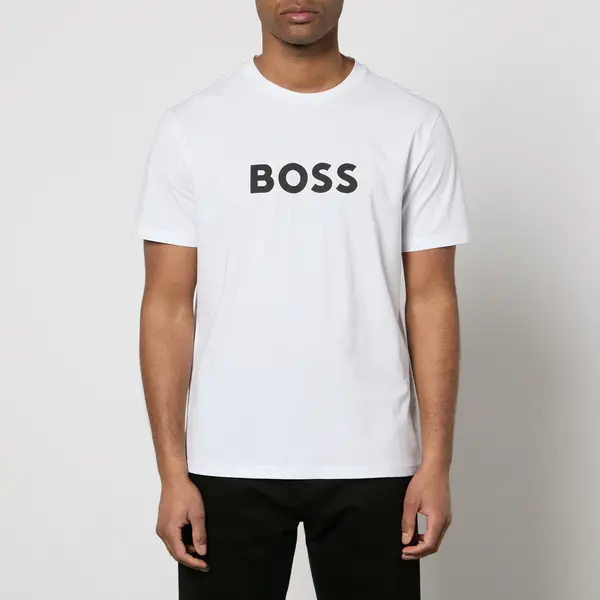 Image of BOSS Bodywear RN Cotton-Jersey T-Shirt - XL White Tops male 50503276-100 XL