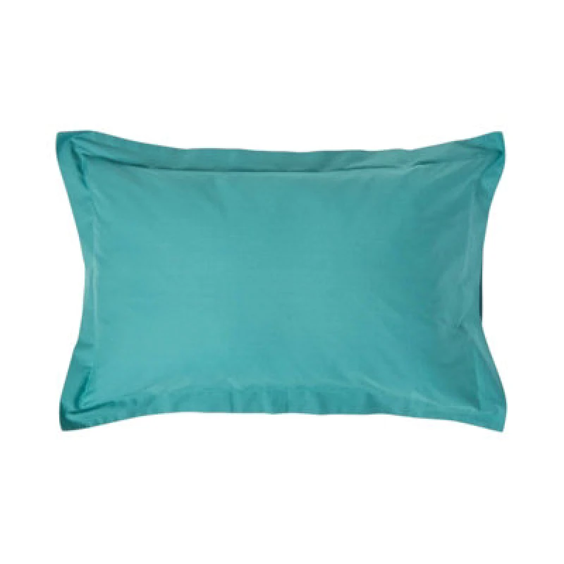 Image of Homescapes Egyptian Cotton Oxford Pillowcase 200 TC, Standard Size Teal