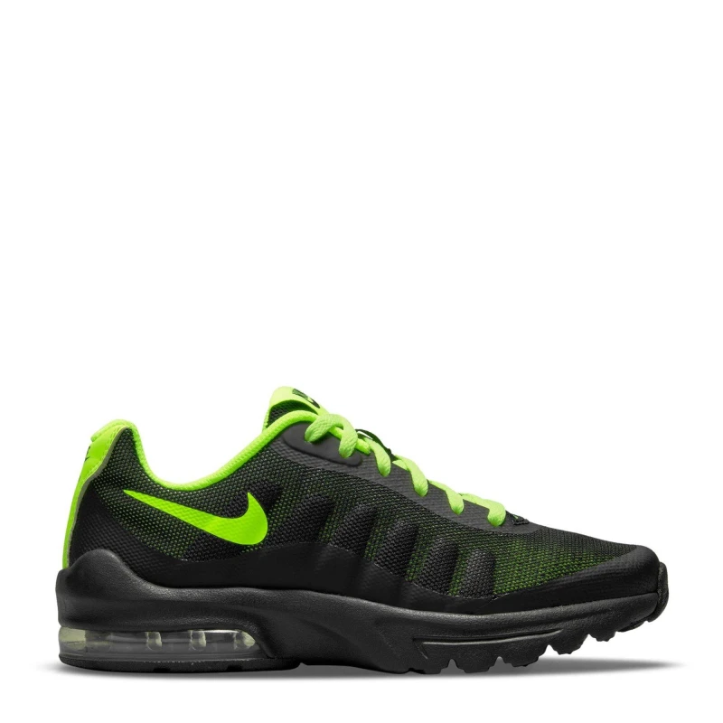 Image of Nike Air Max Invigor Print Big Kids Shoe Khaki/Volt male 3 (35.5)