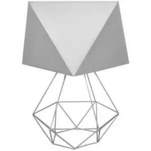 Image of Helam Lighting - Helam Karo Table Lamp Grey 35cm