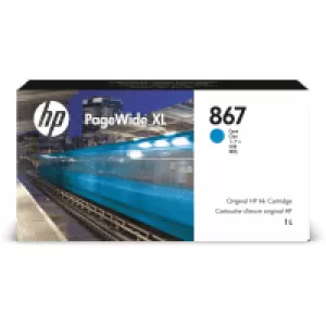Image of HP 867 PageWide XL Cyan Ink Cartridge