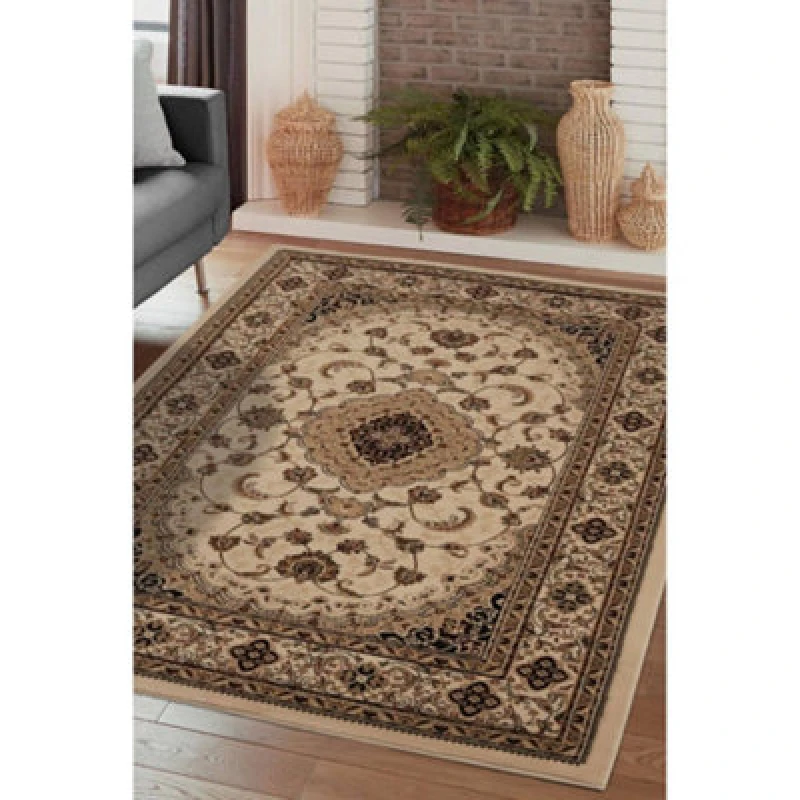 Image of Melrose Classic Traditional Cream Vintage Area Rug 160/230Cm