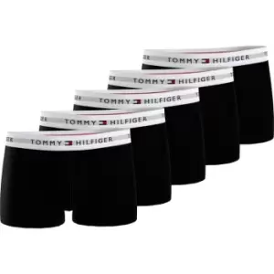 Image of Tommy Hilfiger 5 Pack Signature Boxer Shorts - Black