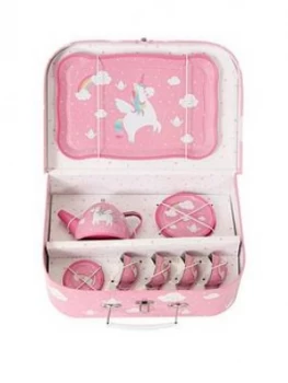 Image of Sass & Belle Sass And Belle Unicorn Tea Set In A Suitcase Gift
