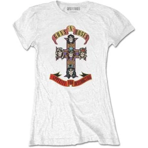 Image of Guns N' Roses - Appetite for Destruction Womens Medium T-Shirt - White