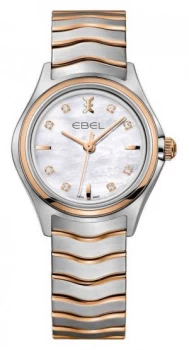 Image of EBEL Wave Womens Diamond Two-Tone rose Gold 1216324 Watch