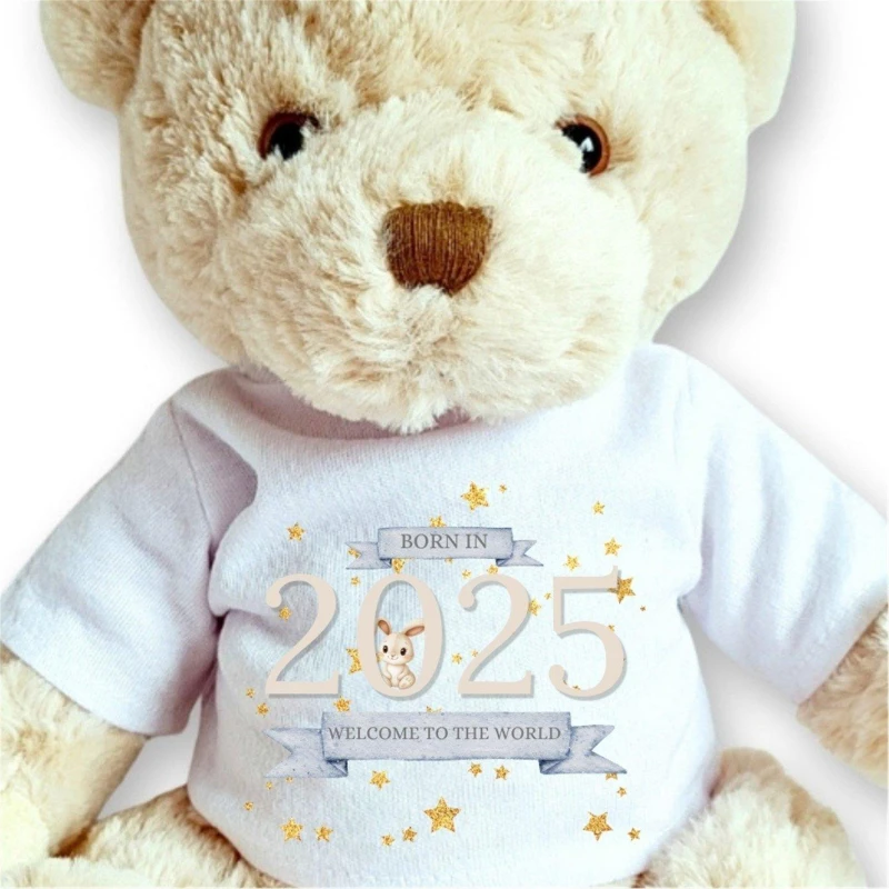 Image of Aye Do Gifts Luxury Teddy Bear Welcome to the World 2026 Tshirt Cream unisex One Size