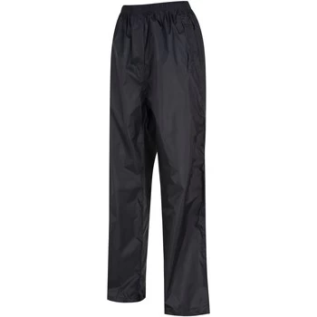 Image of Regatta PACK-IT Waterproof Overtrousers womens in Black - Sizes UK L,UK XL