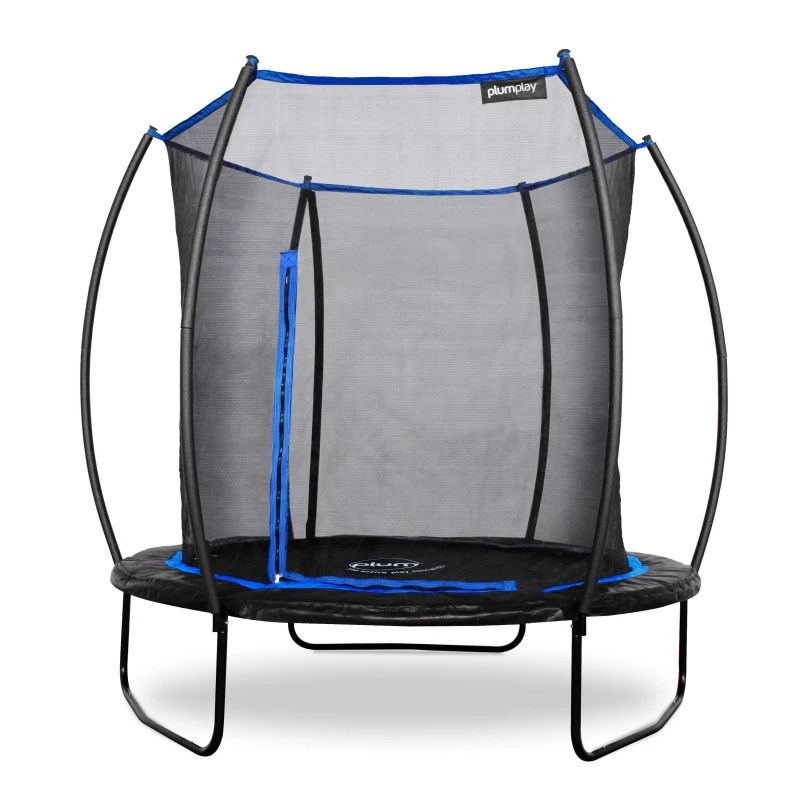 Image of Plum 8ft Deluxe Springsafe Trampoline & Enclosure, Blue 105102A82