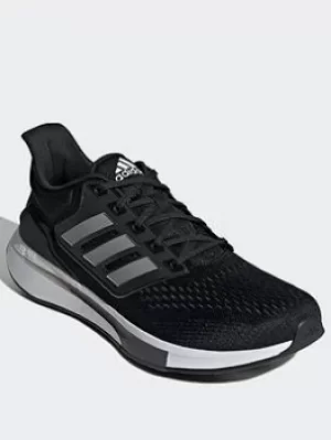 Image of adidas Eq21 Run Shoes, Black, Size 10.5, Men
