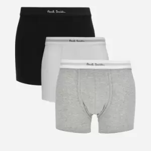 Image of Paul Smith Mens 3 Pack Boxer Briefs - Black/Grey/White - XL