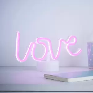 Image of Glow Phadra Neon Love Pink LED Table Light