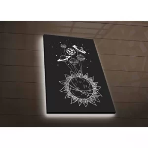 Image of NASA-044 Multicolor Decorative LED Lighted Canvas Painting