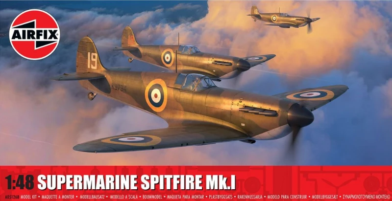 Image of Airfix 1/48 Scale Supermarine Spitfire Mk.I Model Kit