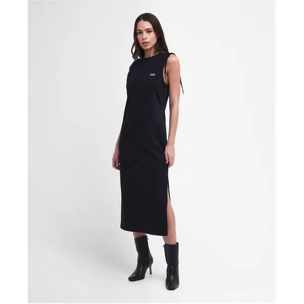 Image of Barbour International Retton Midi Dress - Black 12