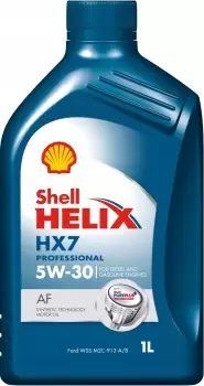 Image of SHELL Engine oil Helix HX7 Professional AF 5W-30 Capacity: 1l 550046589