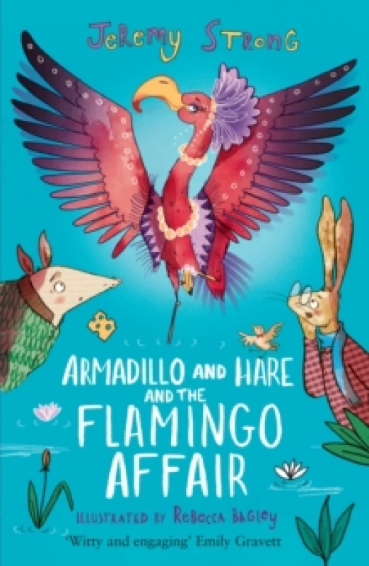 Image of Jeremy Strong Armadillo and Hare and the Flamingo Affair Book Multi unisex