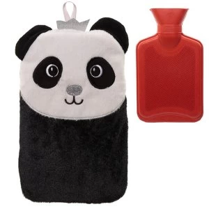 Image of Plush Pandarama Crown 1 Litre Hot Water Bottle and Cover