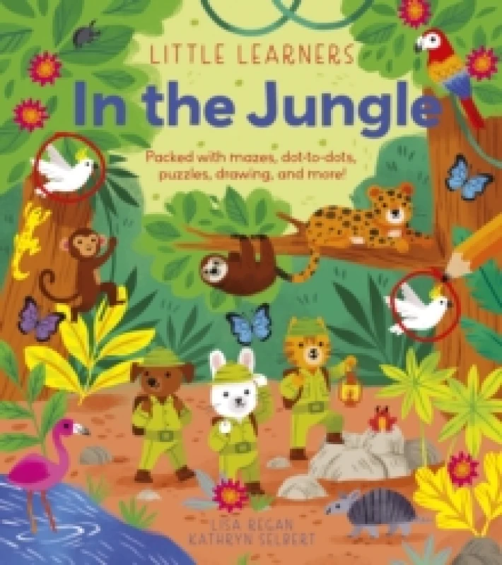 Image of Little Learners: In the Jungle : Packed with mazes, dot-to-dots, puzzles, drawing, and more! Paperback / softback