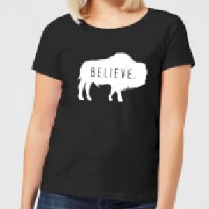 Image of American Gods Believe Buffalo Womens T-Shirt - Black - 4XL