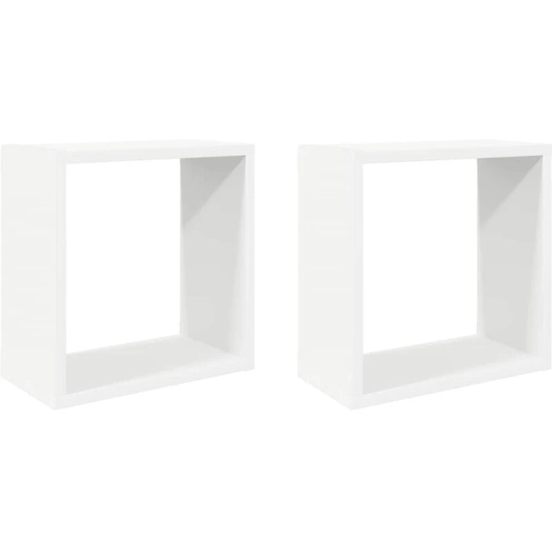 Image of VIDAXL Wall Cube Shelves 2 pcs White 30x15x30cm Vidaxl 8720286594162