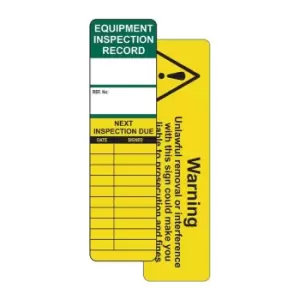 Image of Universal Inspection Tag Insert, Pack of 50