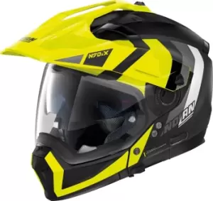 Image of Nolan N70-2 X Decurio N-Com Helmet, black-yellow Size M black-yellow, Size M