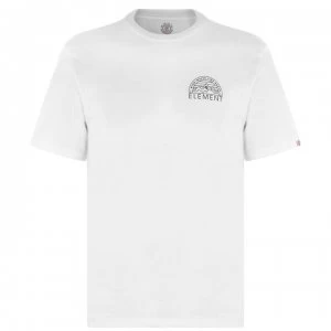 Image of Element Printed T Shirt Mens - Optic Wht