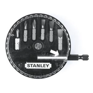 Image of Stanley Tools Slotted/Phillips Insert Bit Set, 7 Piece