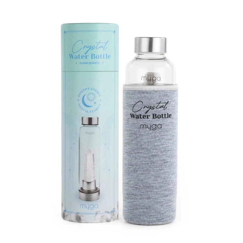 Image of Myga Crystal Water Bottle - Clear Quartz Clear Quartz unisex one size