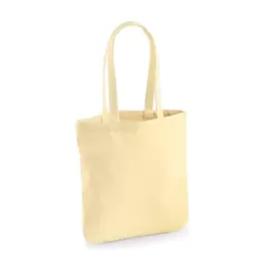 Image of Westford Mill EarthAware Organic Cotton Spring Tote Bag (Pack of 2) (One Size) (Pastel Lemon)