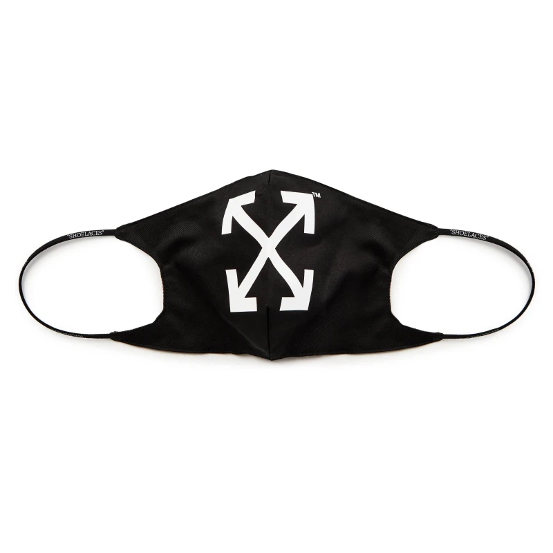 Image of Off White Mens Arrow Face Mask Black/White male L/XL