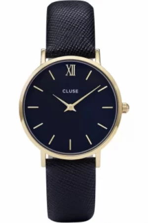 Image of Ladies Cluse Minuit Leather Watch CL30014