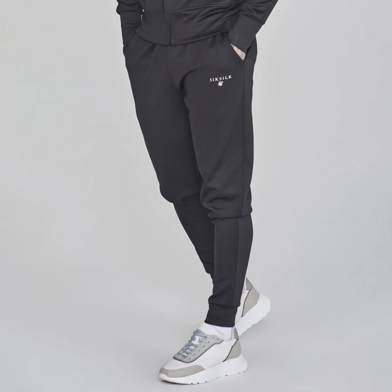 Image of SikSilk Essentials Poly Track Pants Black
