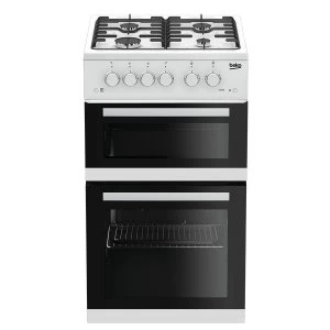 Image of Beko KDVG592W Double Oven Gas Cooker
