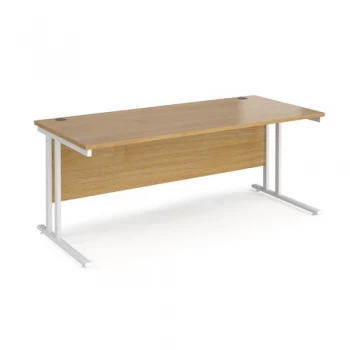Image of Maestro 25 WL Straight Desk 1800mm x 800mm - White Cantilever Frame o