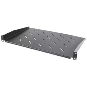 Image of Intellinet 19" Cantilever Shelf 1U Shelf Depth 300mm Vented Max 25kg Black Three Year Warranty